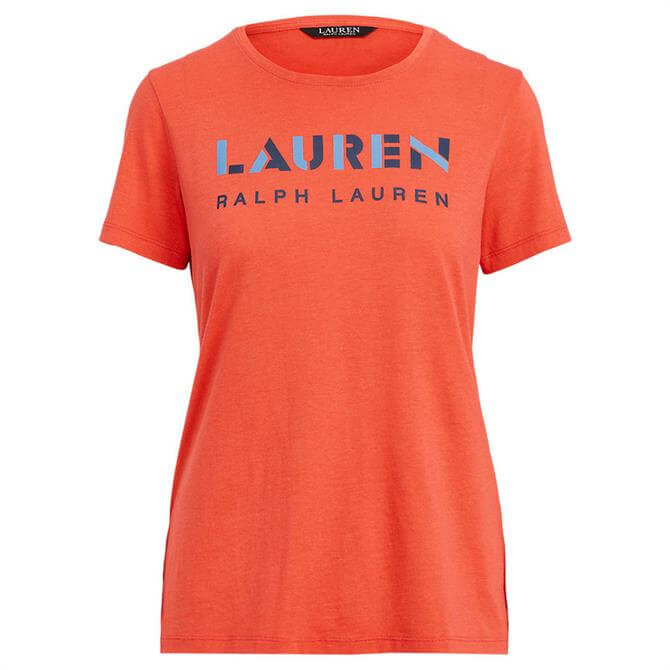 Lauren Ralph Lauren Katlin Geometric Logo Cotton-Blend T-Shirt